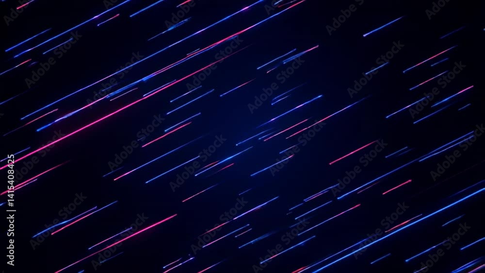Poster bright neon light streaks race across dark background in an energetic display. this dynamic effect e