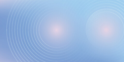 Abstract circle lines on light blue background. Geometric stripe line art design style for poster, brochure, cover, website, header, web banner, presentation