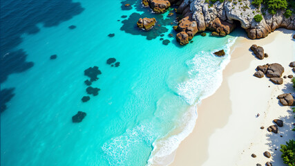 Stunning Tropical Beach with Crystal Clear Waters