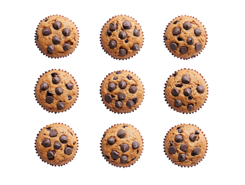 Soft and Sweet Chocolate Chip Muffins - Powered by Adobe