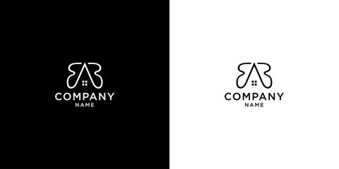Modern Logo Design for Real Estate and Home Building Company