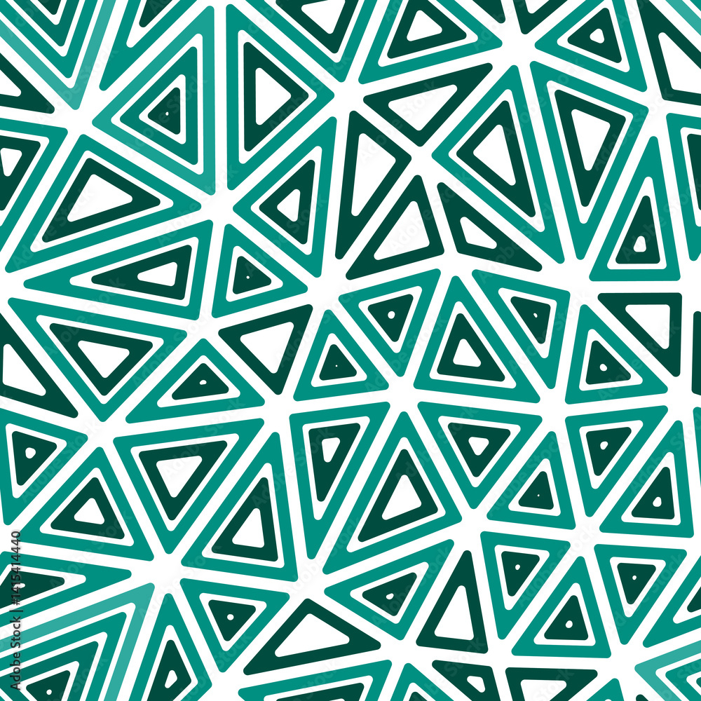 Poster triangular pattern background. large triangles size. multiple repeated inner triangles. single color