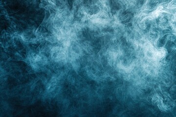 Obraz premium Ethereal Blue Smoke Abstract Background for Art and Design Projects