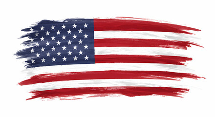 Distressed American Flag Image Grunge USA Flag Texture