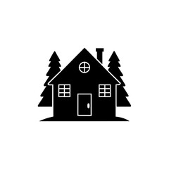 creative details Cabin Icon Vector Illustration