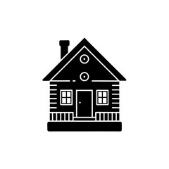 creative details Cabin Icon Vector Illustration