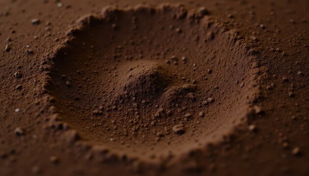 Medium roast coffee beans ground to a fine consistency