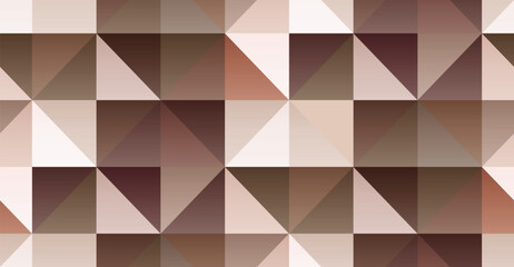 Mocha Mousse Geometric Triangular Seamless Pattern with Gradient Blocks