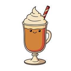 eggnog vector illustration