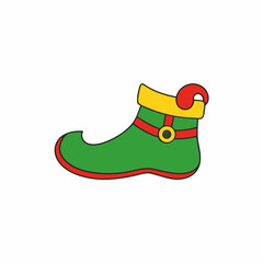 elf shoes simple design vector 