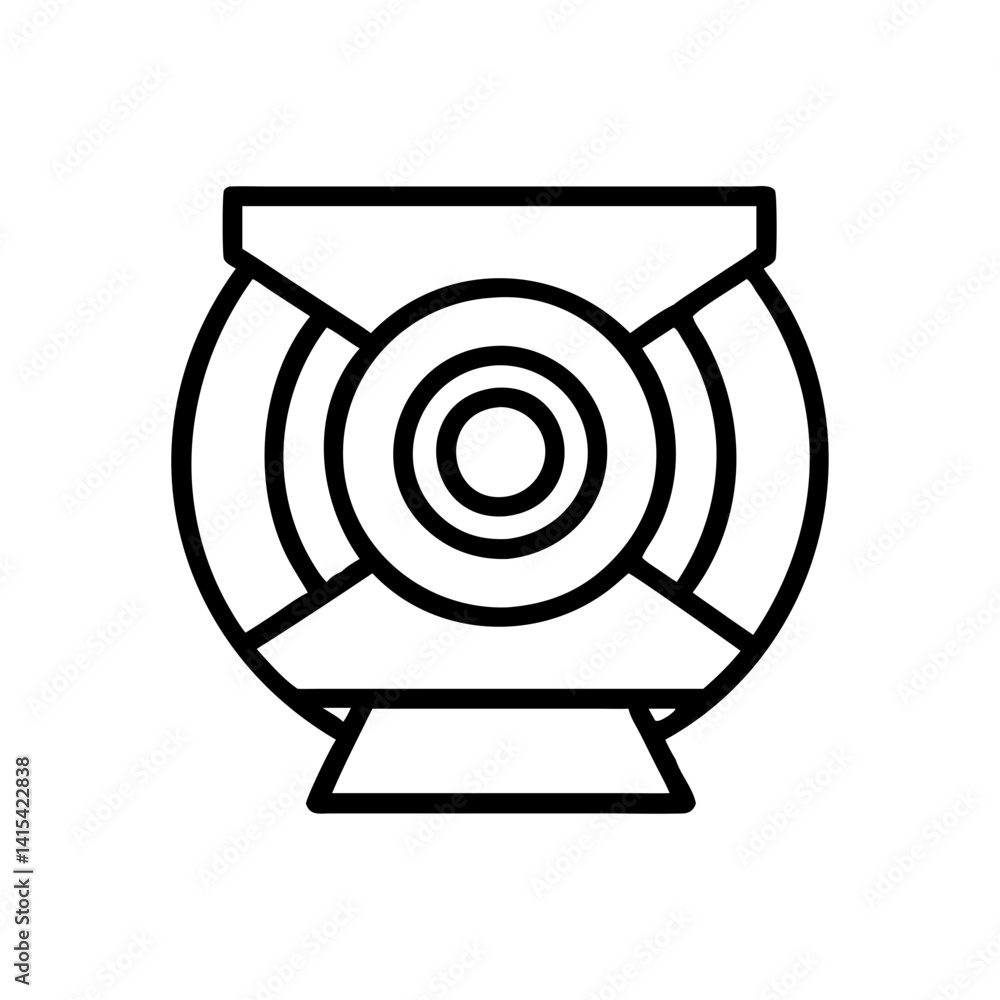 Poster find the best web camera icon vector illustration for your design projects and presentations now