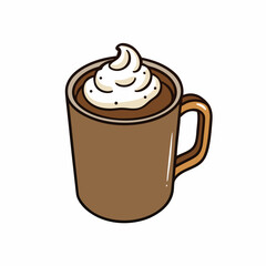 hot chocolate with coffee mug