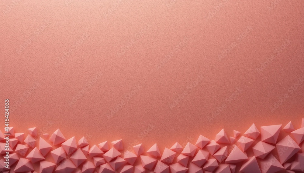 Poster textured geometric shapes in soft pink background digital art studio environment abstract viewpoint 