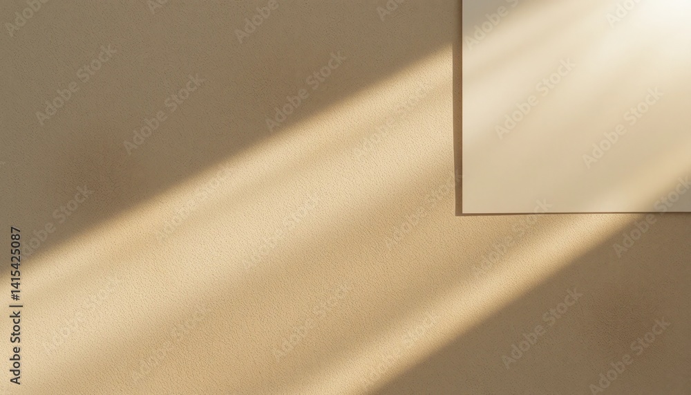 Poster sunlight streaming through window indoor setting abstract photography minimalist environment soft sh