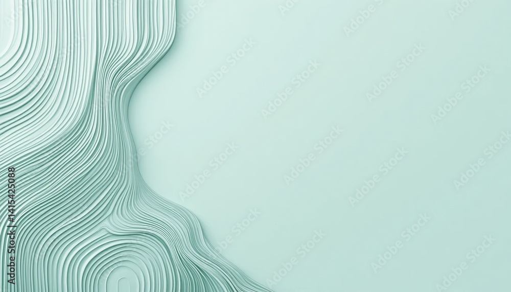 Aufkleber abstract waves design digital art minimalist style calm environment close-up view serenity concept f