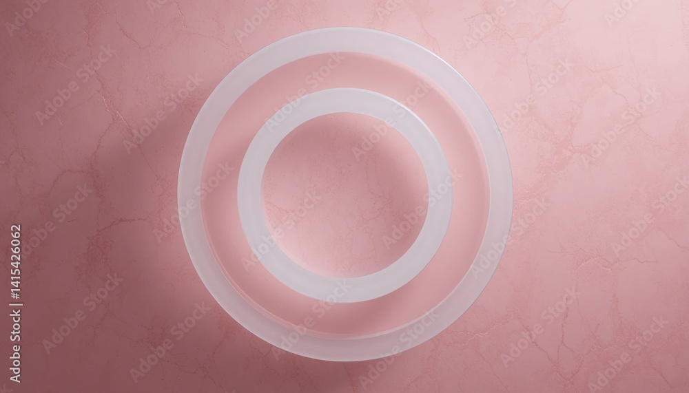 Poster creative circular shapes design exploration studio setting digital art presentation minimalist envir