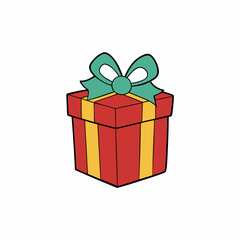 santa  gift  vector