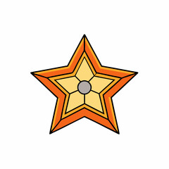 star on white background