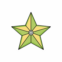 star on white background