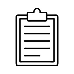 Clipboard checklist task list icon vector illustration for project management and planning app