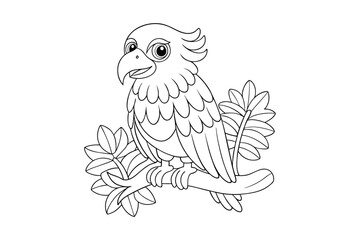 Obraz premium bird coloring book