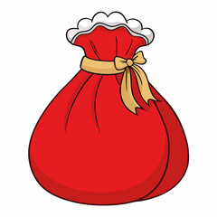santa  sack  vector