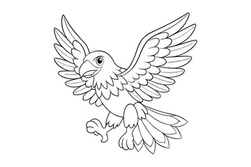 Obraz premium bird coloring book
