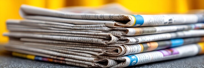 Obraz premium Stack of newspapers (3)