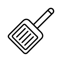 Download cleaning dustpan vector icon illustration for household cleaning tools and supplies use