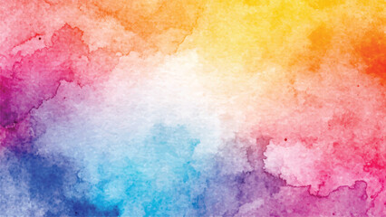 Fototapeta premium Hand painted colorful watercolor background