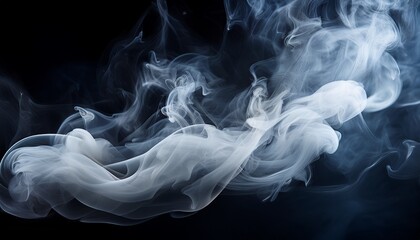 Fototapeta premium smoke on black background