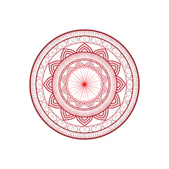 vector illustration of a stamp mandala design