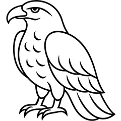 Clean & Sharp Eagle Line Art