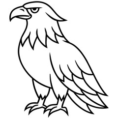 Clean & Sharp Eagle Line Art