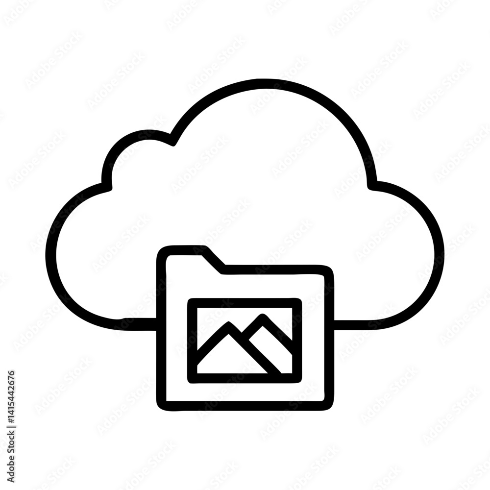 Poster cloud storage for photos and images online backup and sharing secure cloud folder for pictures