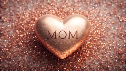 Obraz premium A heart love for Mother Day of beautiful symbol design.