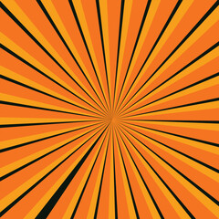 Obraz premium Abstract background with rays retro starburst. Funky ray elements, circle motifs, reminiscent of circus themes. Yellow and white twisted swirl. Spiral radial striped backdrop design.