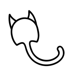 Cat outline vector illustration, cute kitten drawing, simple feline design, pet graphic, animal art