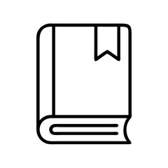 Open book with bookmark vector illustration for education reading and knowledge concept design