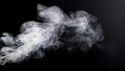smoke on black background