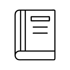 Book icon vector illustration for education and learning resources study guide textbook library