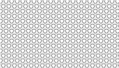 Intricate geometric design featuring intersecting lines generating angular triangular pattern, forming seamless symmetrical texture for digital backgrounds