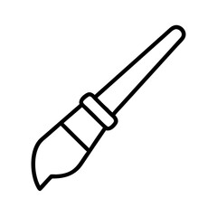 Paint brush vector icon illustration for painting art supply and artistic design element projects and crafts