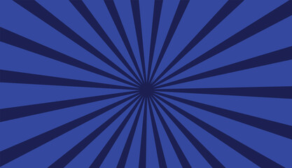 Blue sunburst background. Abstract texture with starburst. Blue sun rays background. Bright beams pattern.