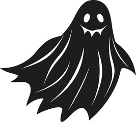 Minimal Creepy Ghost Vector Design