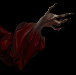 Obraz premium Witch hand making spells