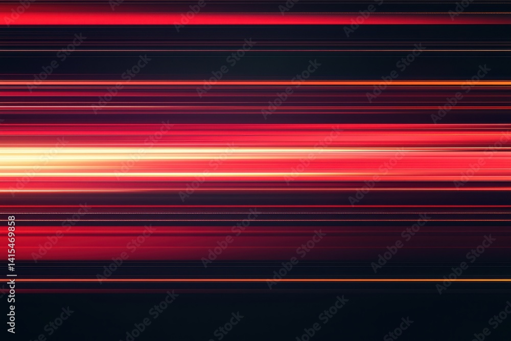 Canvas Prints abstract lines with red and orange hues on dark background
