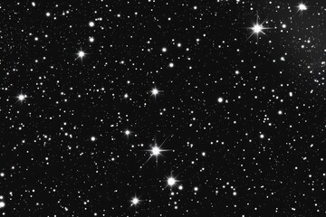 Obraz premium Starry Night Sky with Blue Galaxy and Bright Stars