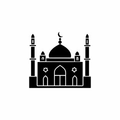 creative details Mosque Icon Vector Illustration