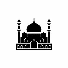 creative details Mosque Icon Vector Illustration
